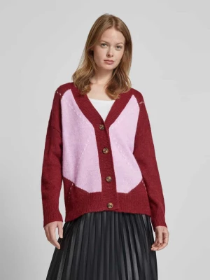 Sweter rozpinany z prążkowanymi ściągaczami s.Oliver RED LABEL