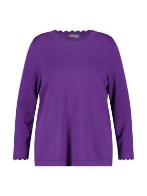 Sweter Samoon fioletowy