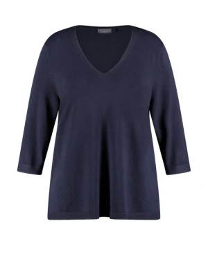 Sweter Samoon granatowy