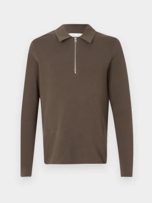 Sweter Samsøe Samsøe brązowy