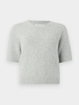 T-shirt basic Samsøe Samsøe jasnoszary