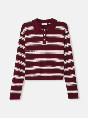Sweter Sandro bordowy