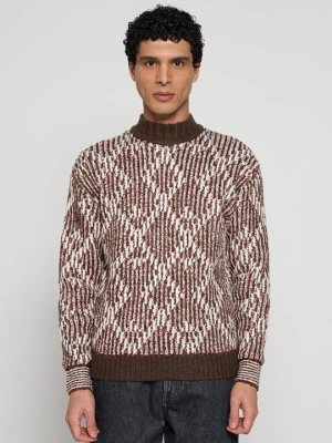 Sweter Scotch & Soda brązowy