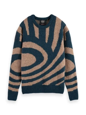 Sweter Scotch & Soda jasny brąz