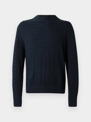 Sweter Selected granatowy