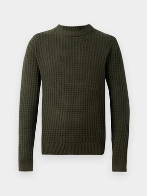 Sweter Selected ciemnozielony