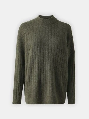 Sweter Selected oliwkowy
