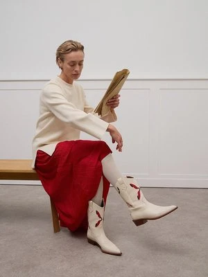 Sweter Selected mleczny