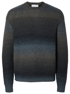 Sweter Selected granatowy