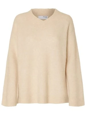 Sweter Selected beżowy