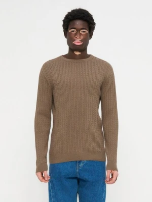 Sweter Selected brązowy