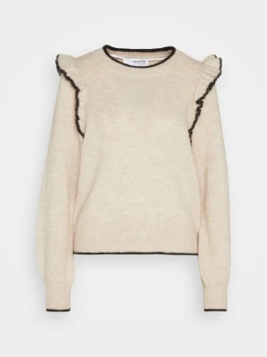 Sweter Selected mleczny