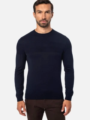 SWETER SERVAN Z OKRĄGŁYM DEKOLTEM GRANAT Recman