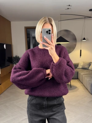 Sweter Śliwkowy Modi ClothStore