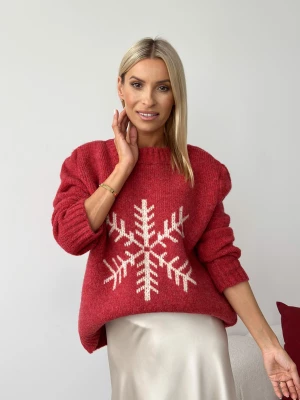 Sweter Snowy Red ClothStore