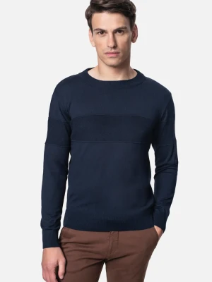 SWETER SOMMERI Z OKRĄGŁYM DEKOLTEM GRANATOWY Recman