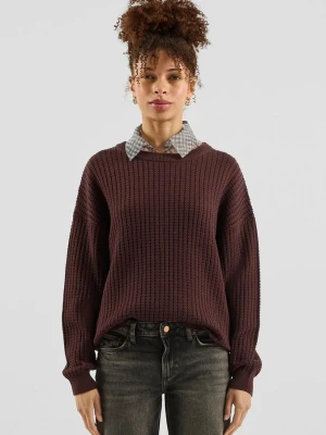 Sweter strukturalny QS fioletowy