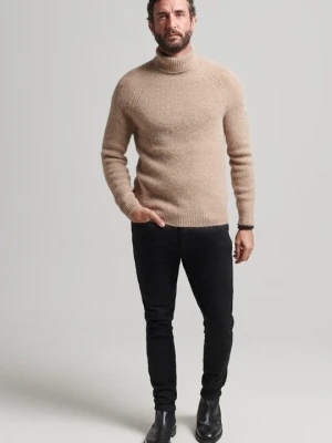 Sweter Superdry szary melanż