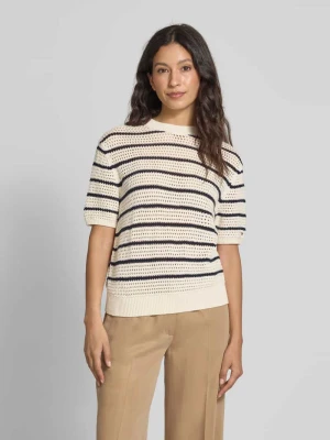 Sweter szydełkowy o kroju regular fit z mieszanki bawełny Tommy Hilfiger