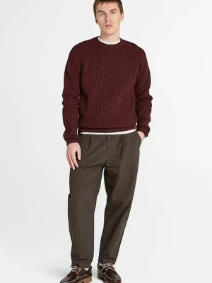 Sweter Timberland ciemnoczerwony melanż