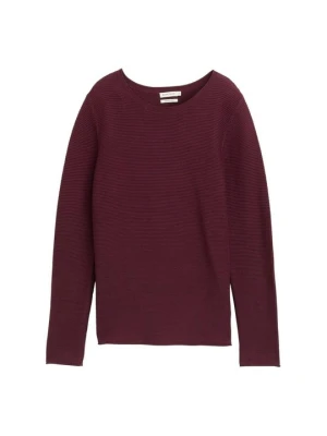Sweter Tom Tailor bordowy