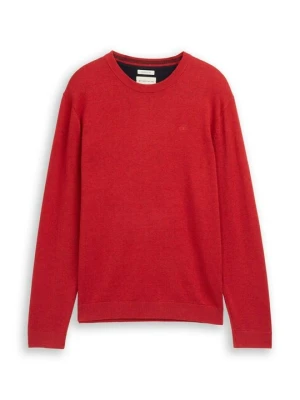 Sweter Tom Tailor czerwony melanż