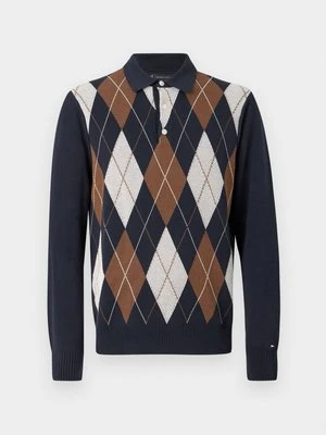 Sweter Tommy Hilfiger granatowy
