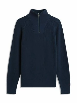 Sweter Tommy Hilfiger granatowy