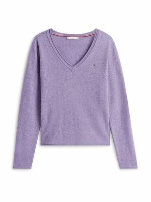 Sweter Tommy Hilfiger liliowy