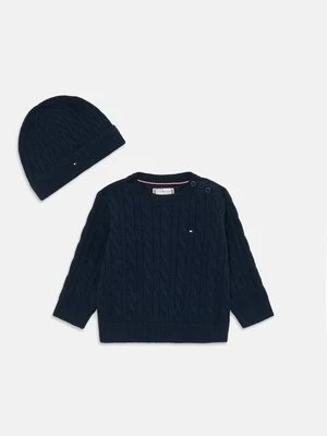 Sweter Tommy Hilfiger granatowy