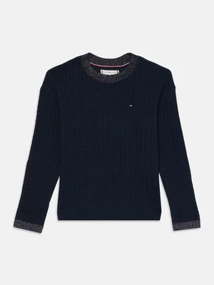 Sweter Tommy Hilfiger granatowy