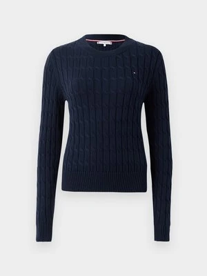 Sweter Tommy Hilfiger granatowy
