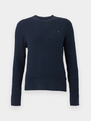 Sweter Tommy Hilfiger granatowy