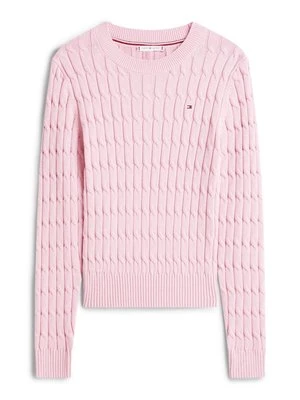 Sweter Tommy Hilfiger jasnoróżowy