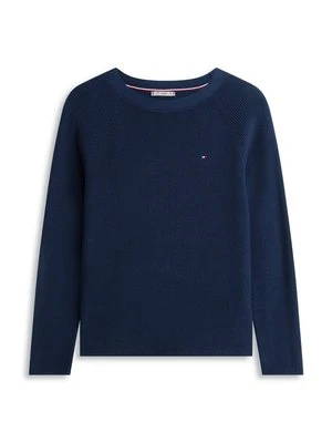Sweter Tommy Hilfiger granatowy