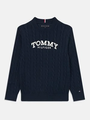 Sweter Tommy Hilfiger granatowy