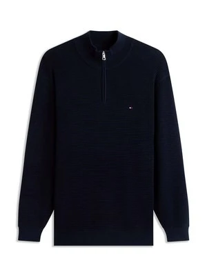 Sweter Tommy Hilfiger granatowy