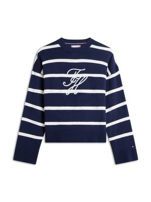 Sweter Tommy Hilfiger granatowy
