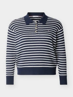 Sweter Tommy Hilfiger granatowy
