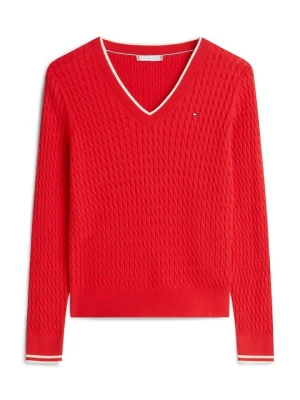 Sweter Tommy Hilfiger czerwony