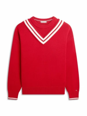 Sweter Tommy Hilfiger czerwony