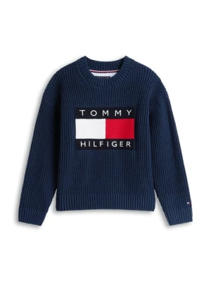 Sweter Tommy Hilfiger granatowy