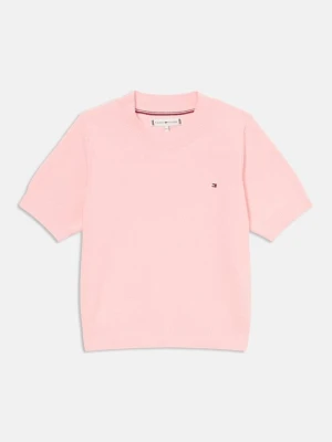 Sweter Tommy Hilfiger jasnoróżowy