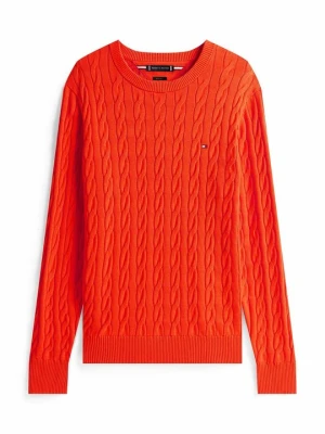 Sweter Tommy Hilfiger pomarańczowy