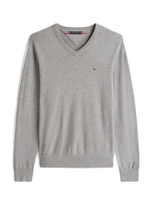 Sweter Tommy Hilfiger szary melanż