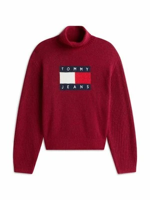 Sweter Tommy Jeans czerwony