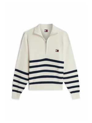 Sweter Tommy Jeans beżowy