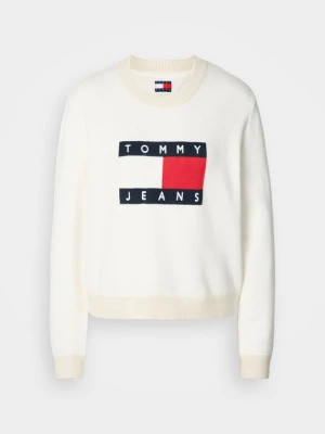 Sweter Tommy Jeans mleczny