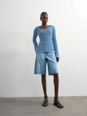 Sweter Topshop granatowy