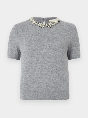 Sweter Tory Burch szary